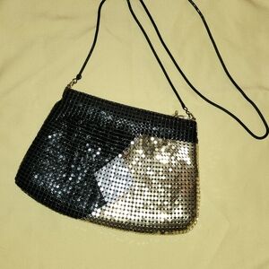 Vintage Black and Gold Sequin Women's Bag